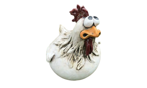 Funny Chicken Fence Decor Statues - Image 12