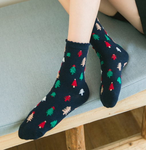 3 Pairs Christmas Cotton Socks - - Image 7