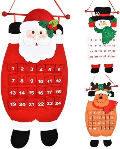 Christmas Advent Hanging Calendar with 24 Pockets - Image 13