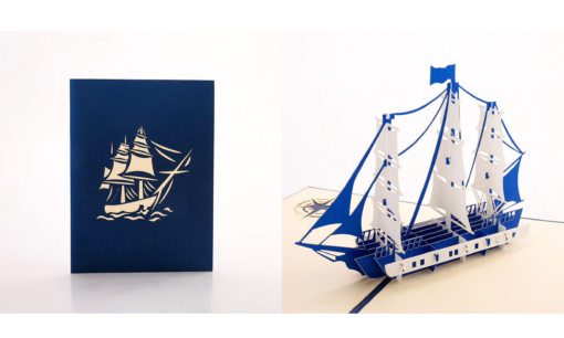 One, Two or Four 3D Pop Up Greeting Card-Boat Array - Image 9