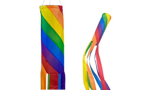 One, Two or Four Rainbow Windsock Flag - Image 9