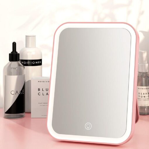 Portable USB Touch Screen Lighted up Makeup Mirror - Image 9