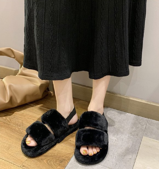 Women's Fluffy Sliders - Image 9