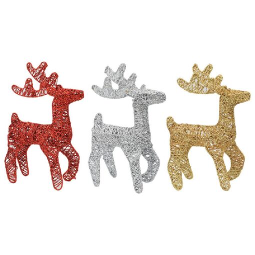 One or Three Iron Christmas Reindeer Decoration - Image 3