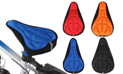 one or two 3D Silicone Gel Saddle Cover for Bicycle - reduced to clear