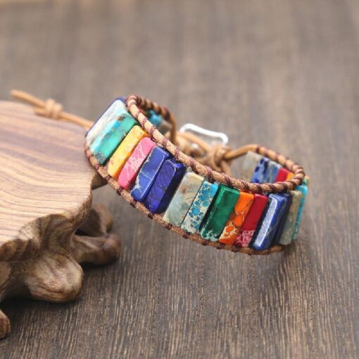 Women's Bohemian Handwoven Leather Bracelet - Image 3