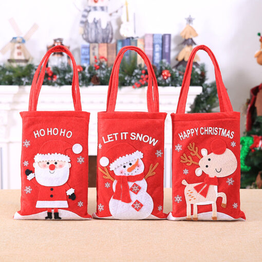 One or Three Christmas Non Woven Grocery Gift Bag - Image 4