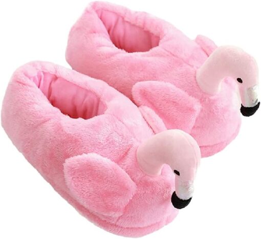 Cute Flamingo Plush Slippers - Image 4