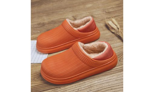 Non-Slip Rubber Slippers with Short Fleece - Image 7