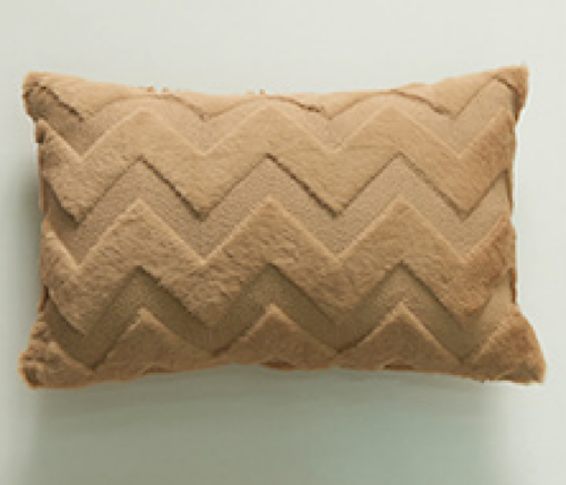 Elegant Wave Pattern Plush Pillow Cushion - Image 2