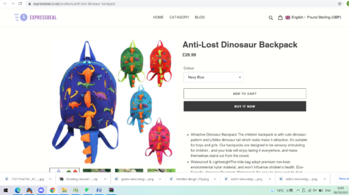 Anti-Lost Dinosaur Backpack - Image 5