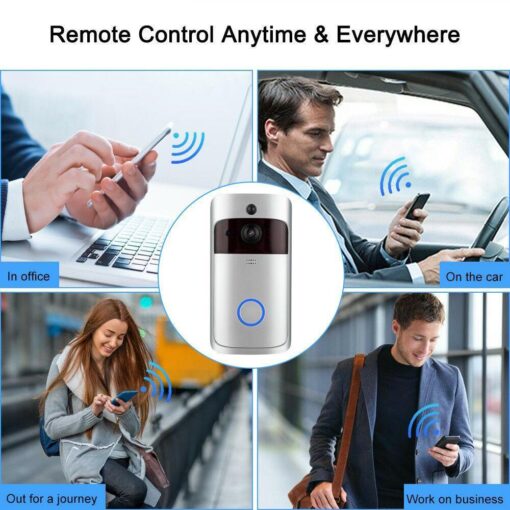 Wi-Fi Video Smart Doorbell with batteries and optional Chime - - Image 12