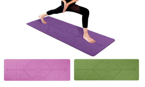 Clearance TPE Yoga Mat with Position Line Non Slip Mat