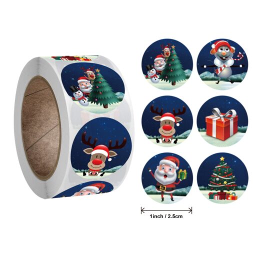 500Pcs Christmas Stickers - Image 4