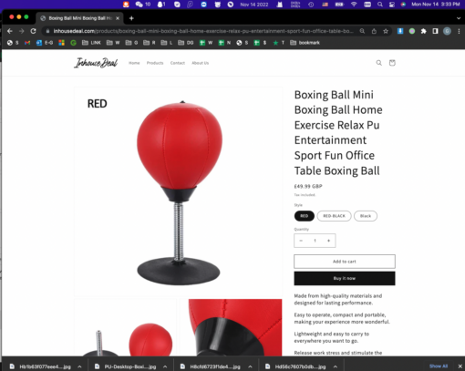 Decompression Home Office Mini Boxing Ball