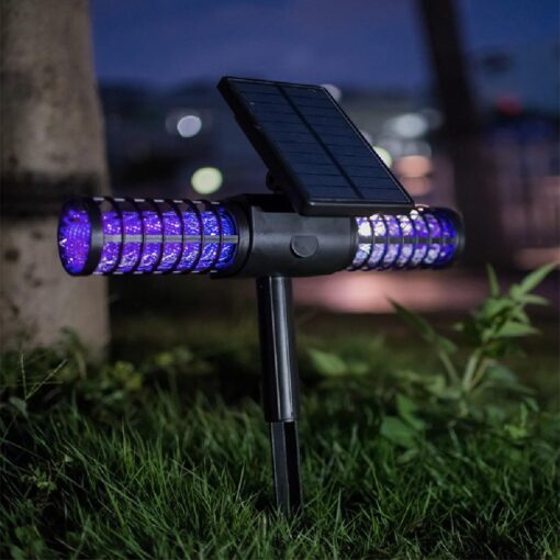 One, Two or Four Outdoor Solar Bug Zapper Light - Image 7