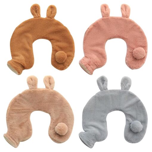 Rabbit Designed Neck Hot Water Bag with Fleece Cover - Image 12