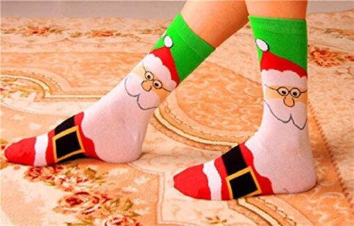 1 or 15 Paris Christmas Funny Novelty Colorful Socks - Image 22