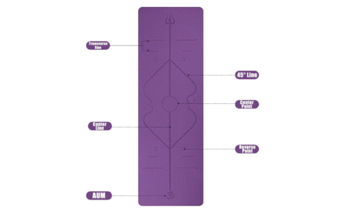 Clearance TPE Yoga Mat with Position Line Non Slip Mat - Image 4