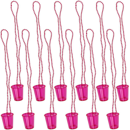 12 Pieces Shot Glass on Beaded Necklaces - Image 3