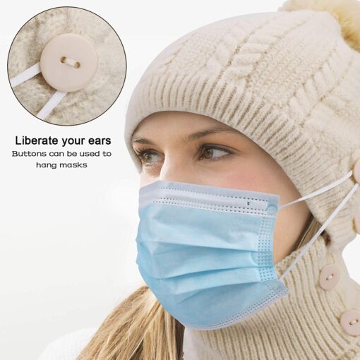 Winter Warm Knitted Cap＆Neck Warmer Sets - Image 8