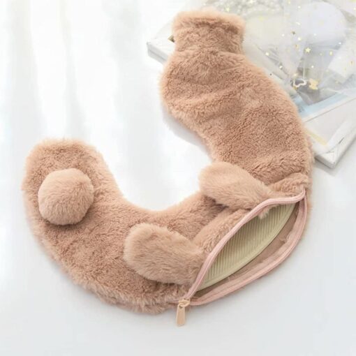 Rabbit Designed Neck Hot Water Bag with Fleece Cover - Image 7