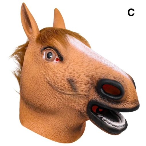 Halloween Party Cosplay Horse Mask - Image 2