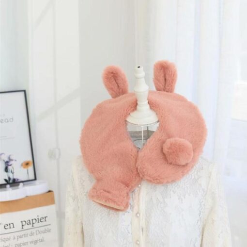 Rabbit Designed Neck Hot Water Bag with Fleece Cover - Image 9