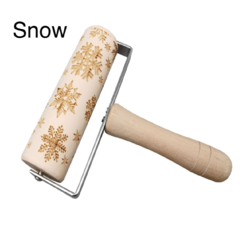 Christmas Engraved Embossing Rolling Pin - Image 5