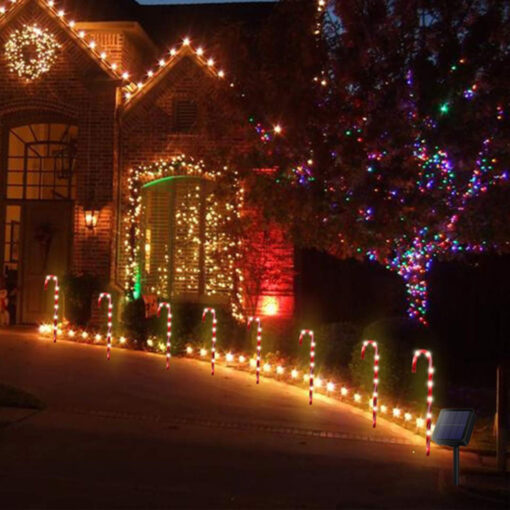 5 or 10 Pieces Christmas Candy Solar lights - Image 7