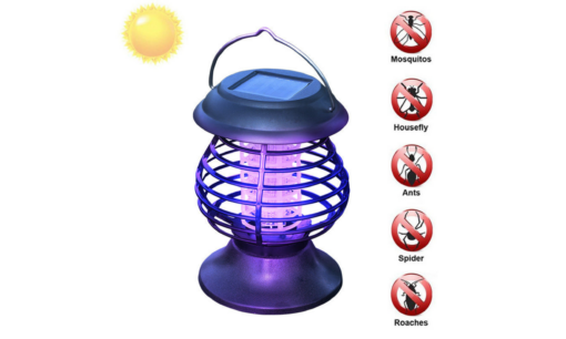 One or Two Outdoor Solar Mosquito Pest Fly Killer Zapper Lamp - Image 7