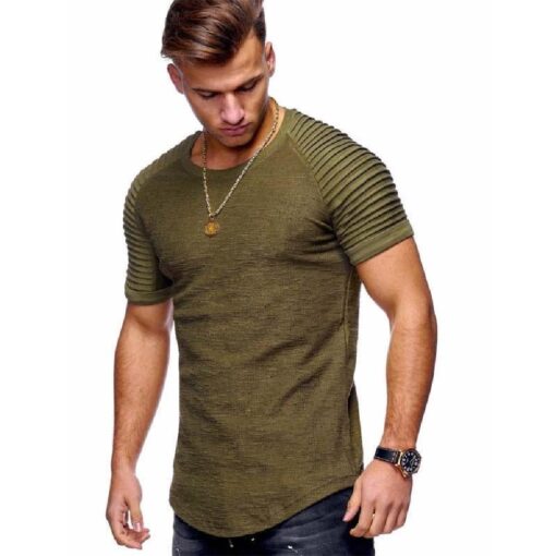 Men’s Short Sleeve Crew Neck Muscle Tee - Image 4