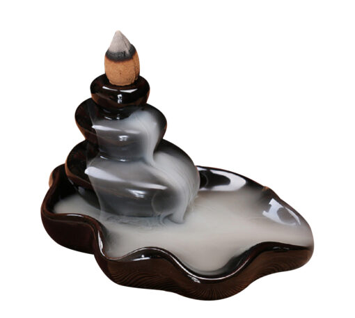 Ceramic Backflow Incense Holder with optional Cones - - Image 5