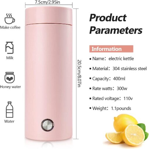 400ML Portable Electric Water Warming Cu - Image 6