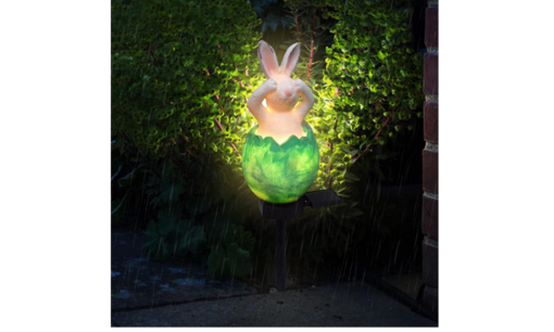 One or Two Solar Rabbit Shaped Sculpture Garden LED Light - Image 15