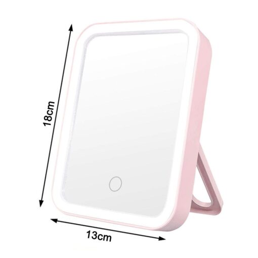 Portable USB Touch Screen Lighted up Makeup Mirror - Image 2