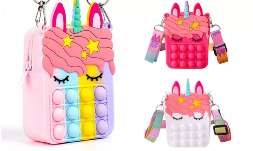 Unicorn Push Pop Fidget Bubble Shoulder Bag - Image 8