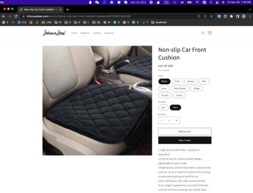 One or Two Non-slip Car Front Cushion - Image 10