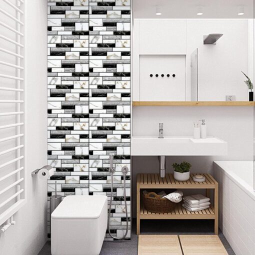 10 piece Waterproof PVC 3D Tile Brick Wall Sticker - Image 13