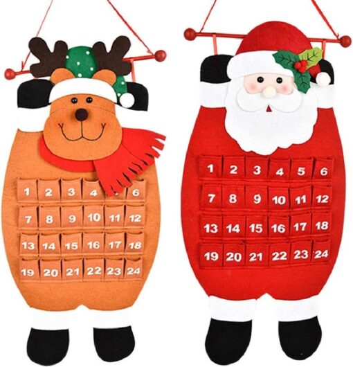 Christmas Advent Hanging Calendar with 24 Pockets - Image 16