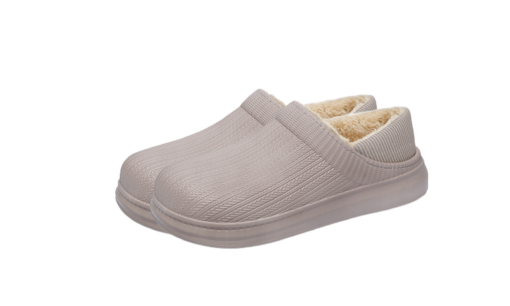 Non-Slip Rubber Slippers with Short Fleece - Image 11