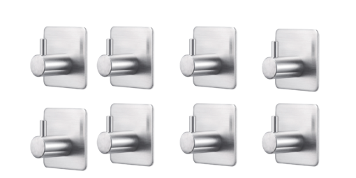 Four or Eight Pack Self Adhesive Stainless Hooks for Kitchen Bathroo - Image 5