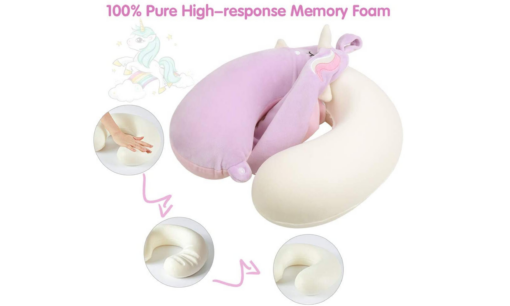 U Shaped Unicorn Travel Pillow - Image 4