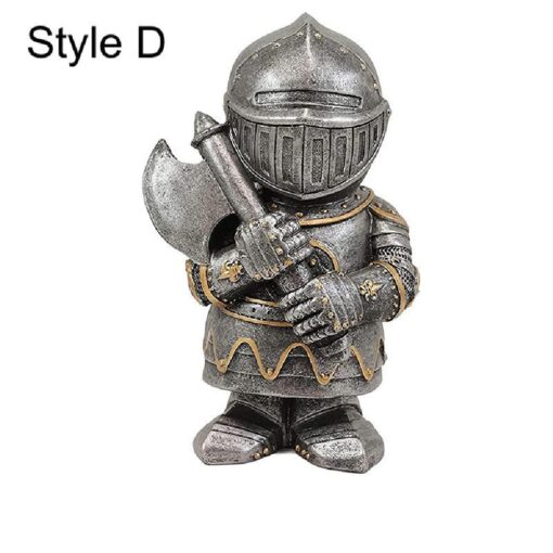 Standing Middle Ages Knight Statue Yard Decoration - Image 12