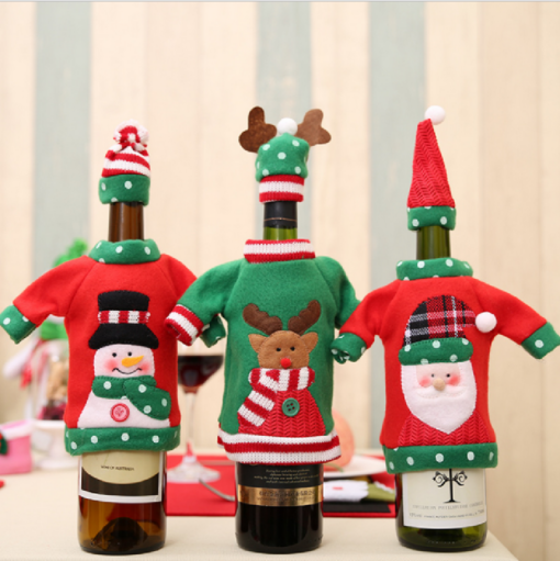 Christmas Wine Bottle Decoration - Image 3