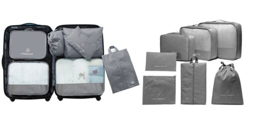 7Pcs Packing Cubes for Suitcases