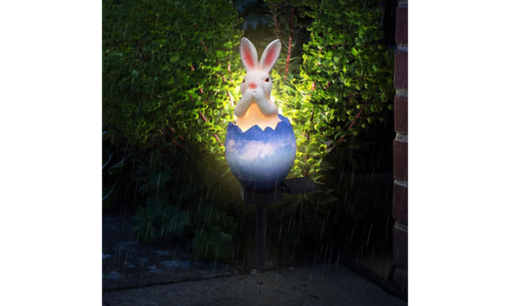 One or Two Solar Rabbit Shaped Sculpture Garden LED Light - Image 9