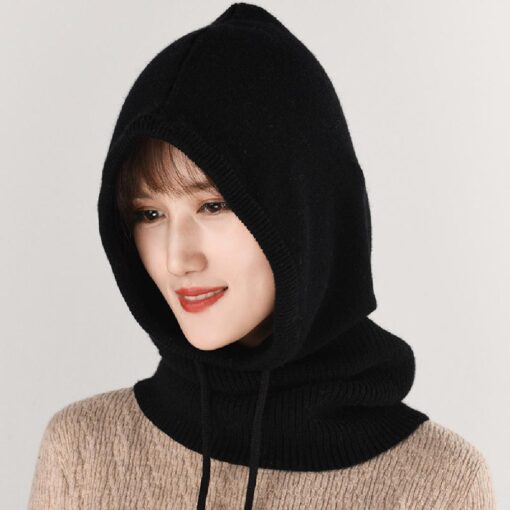 Women Winter Knitted Hood Beanie Hats - Image 4