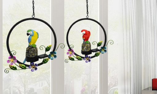 LED Solar Parrot Flower Ring Lights - Image 4