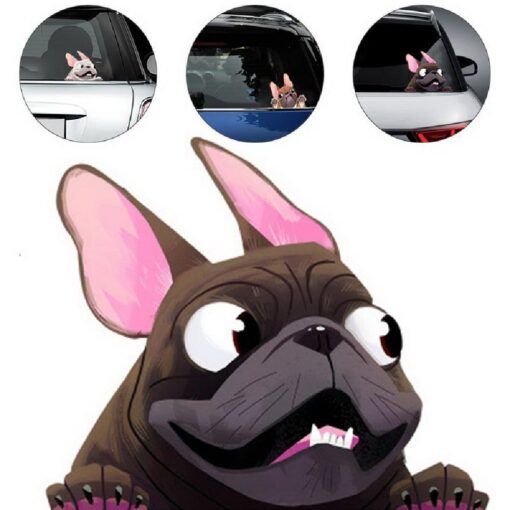 Cute Cartoon Bulldog Car Sticker - Image 10